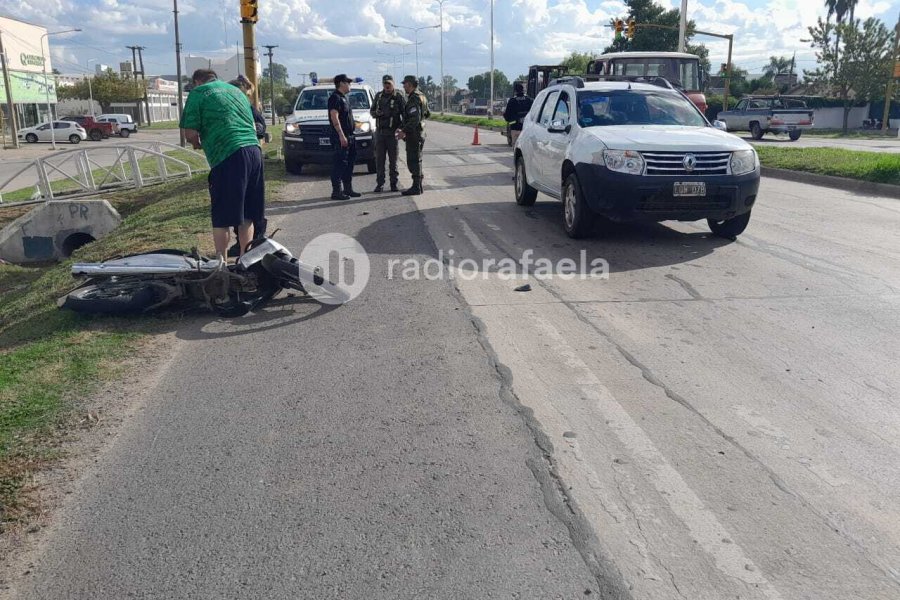 Accidente En El Tramo Urbano De La Ruta Nacional En Rafaela Una