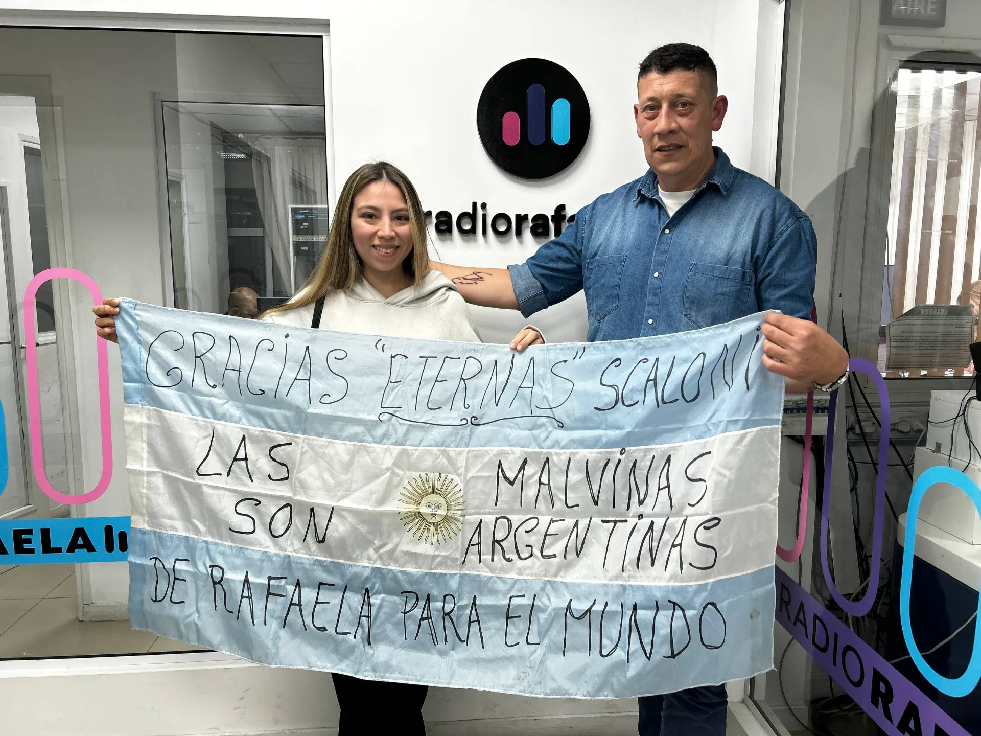 Dos rafaelinos conocieron a Lionel Scaloni: "Este recuerdo me lo llevo en el alma y en la piel hasta que me muera"
